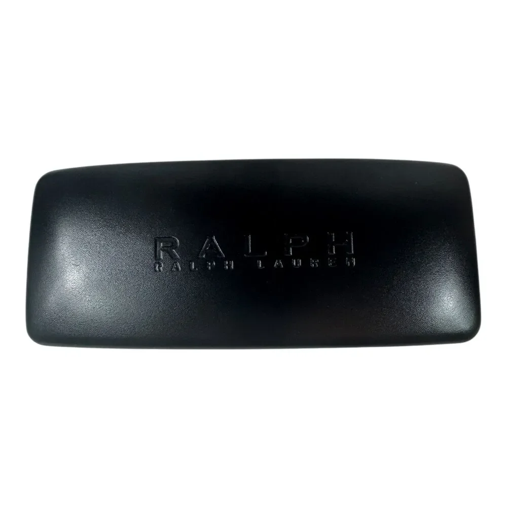 VTG Ralph Lauren Black Rectangular Hard Sided‎ Clamshell Glasses Sunglasses Case